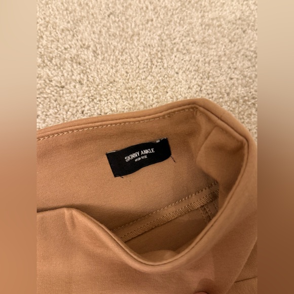Express Skinny Ankle High Rise Tan Pants - Picture 7 of 7